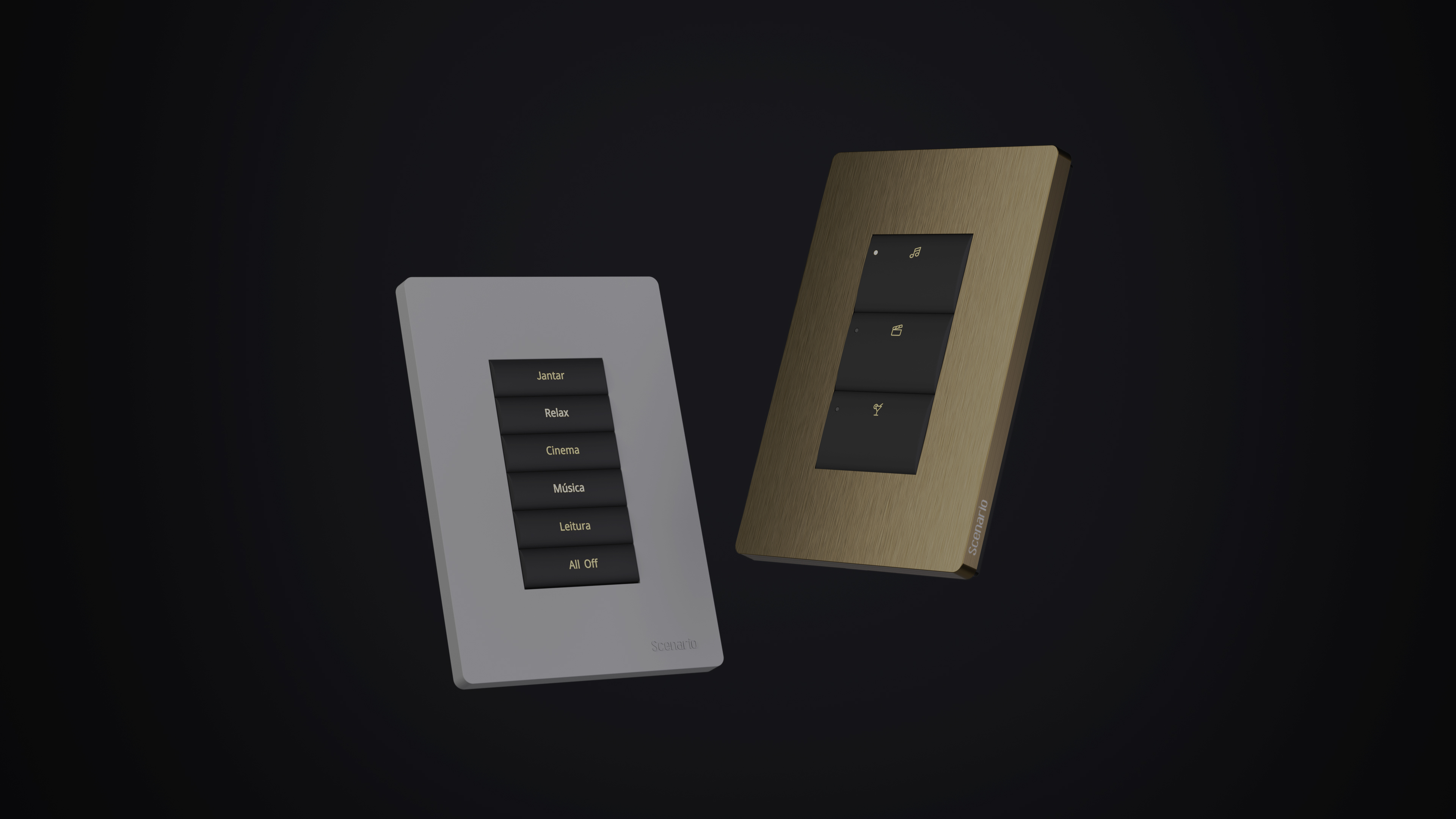 Interfaces de Automação — Keypads, Touch Wall e Pulsadores