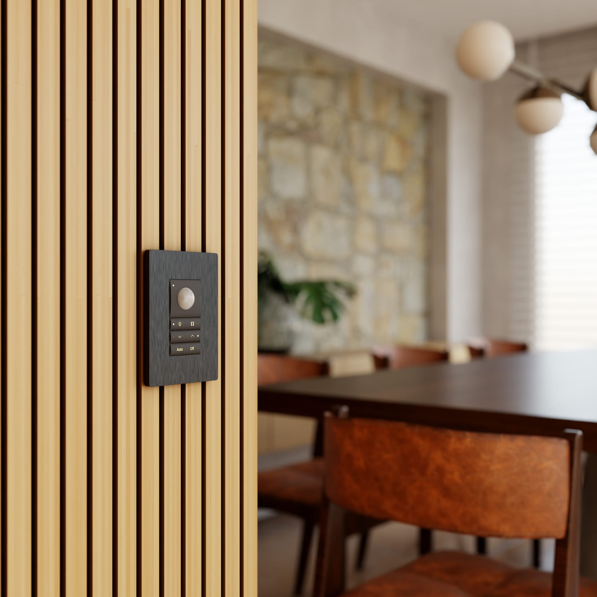Scenario Automation — keypad em ambiente premium