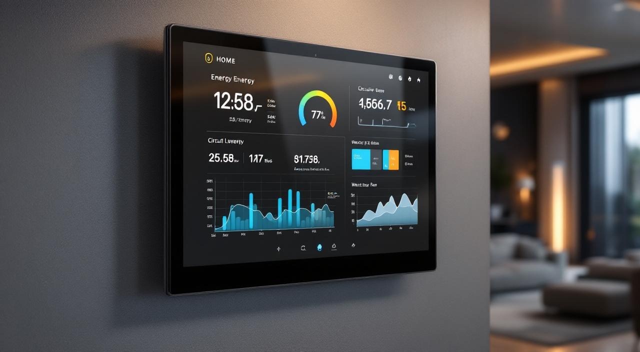 Dashboard de monitoramento de consumo de energia e água em residência com automação inteligente