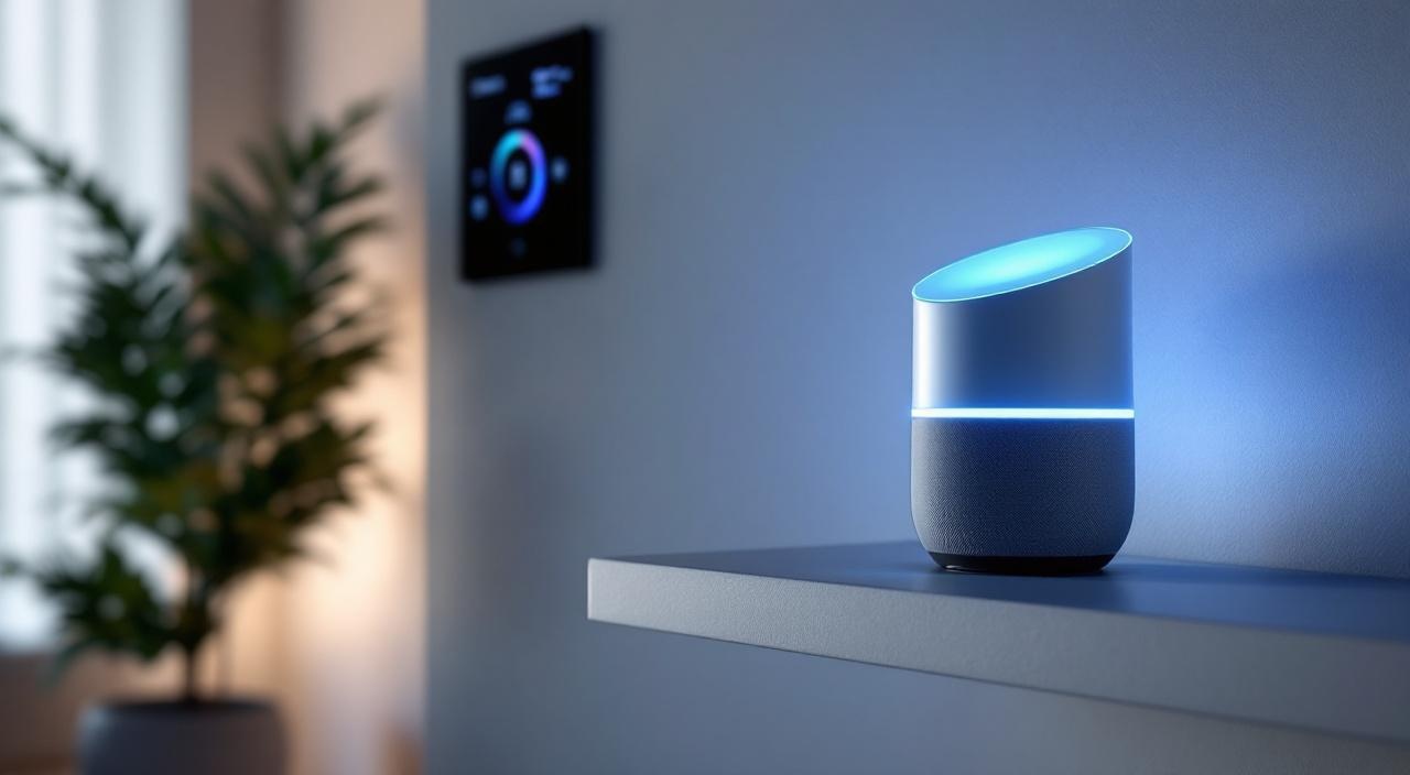 Assistente de voz com interface de IA generativa em residência de alto padrão com automação integrada
